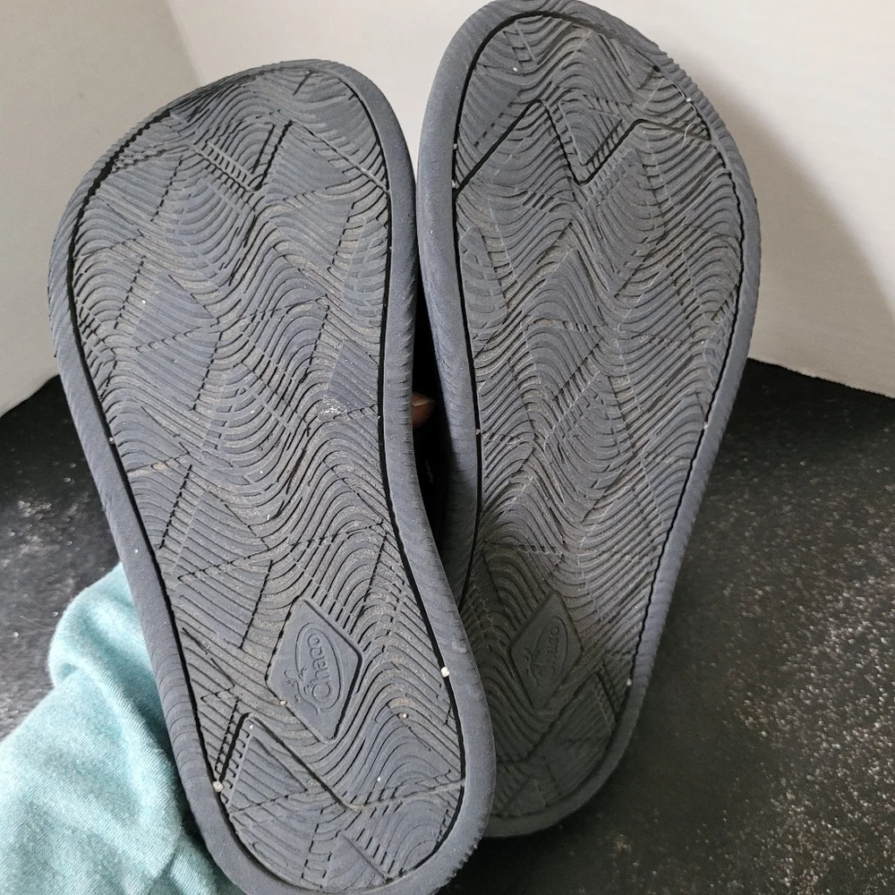 Chaco Blue and Orange Low Down Flip Flops